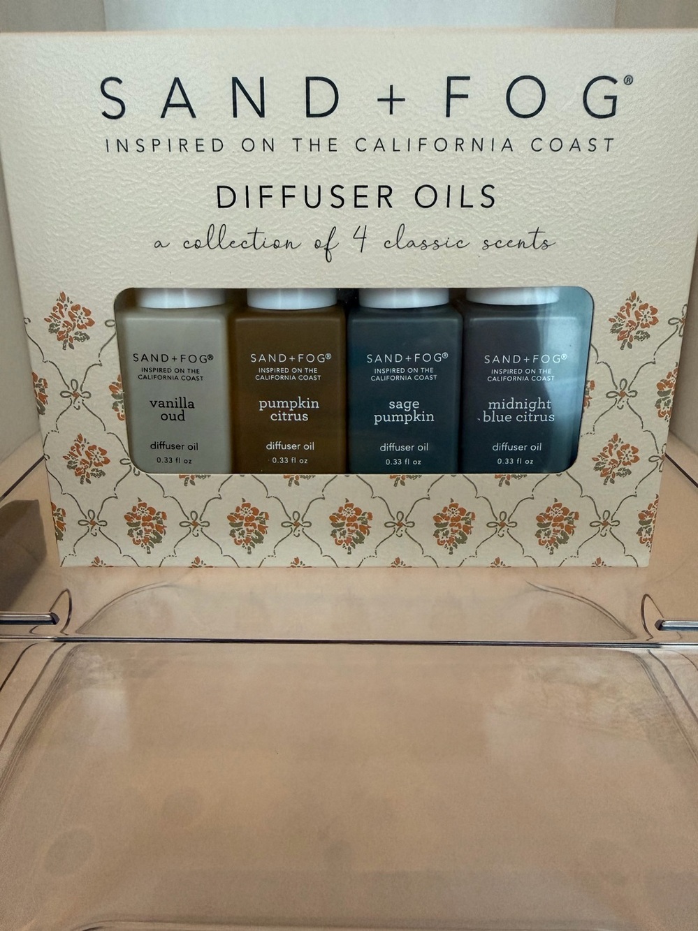 SAND + FOG Fall Pumpkin Citrus Scents Diffuser Oils Set NIB - Picture 2 of 5